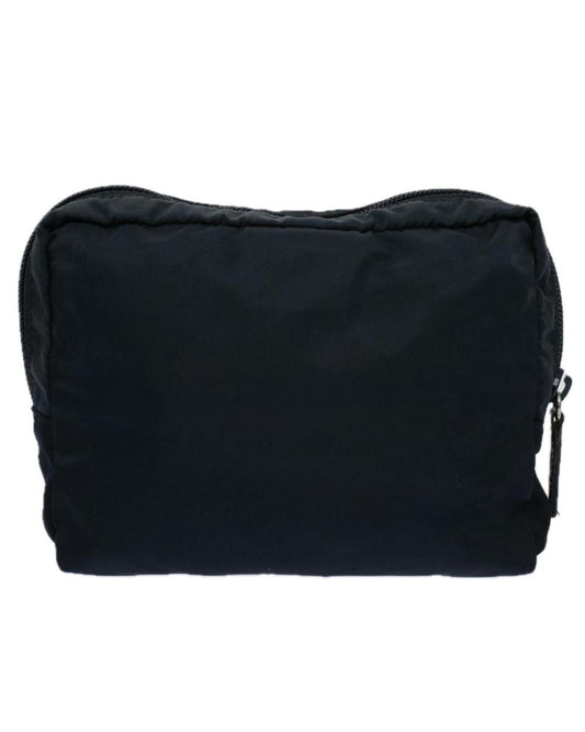 Navy Nylon Prada Pouch