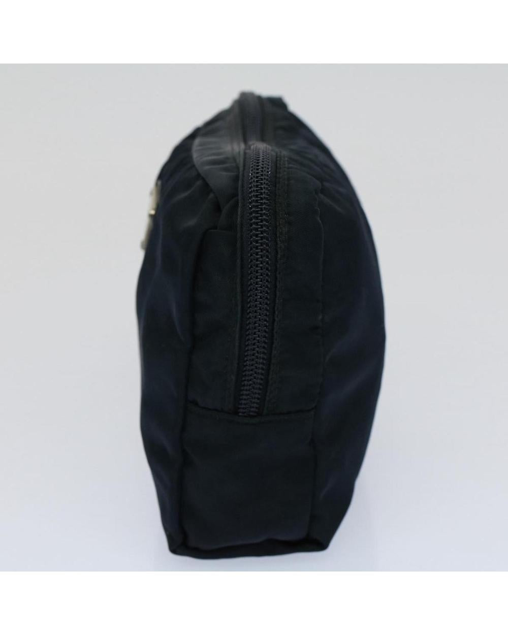 Navy Nylon Prada Pouch