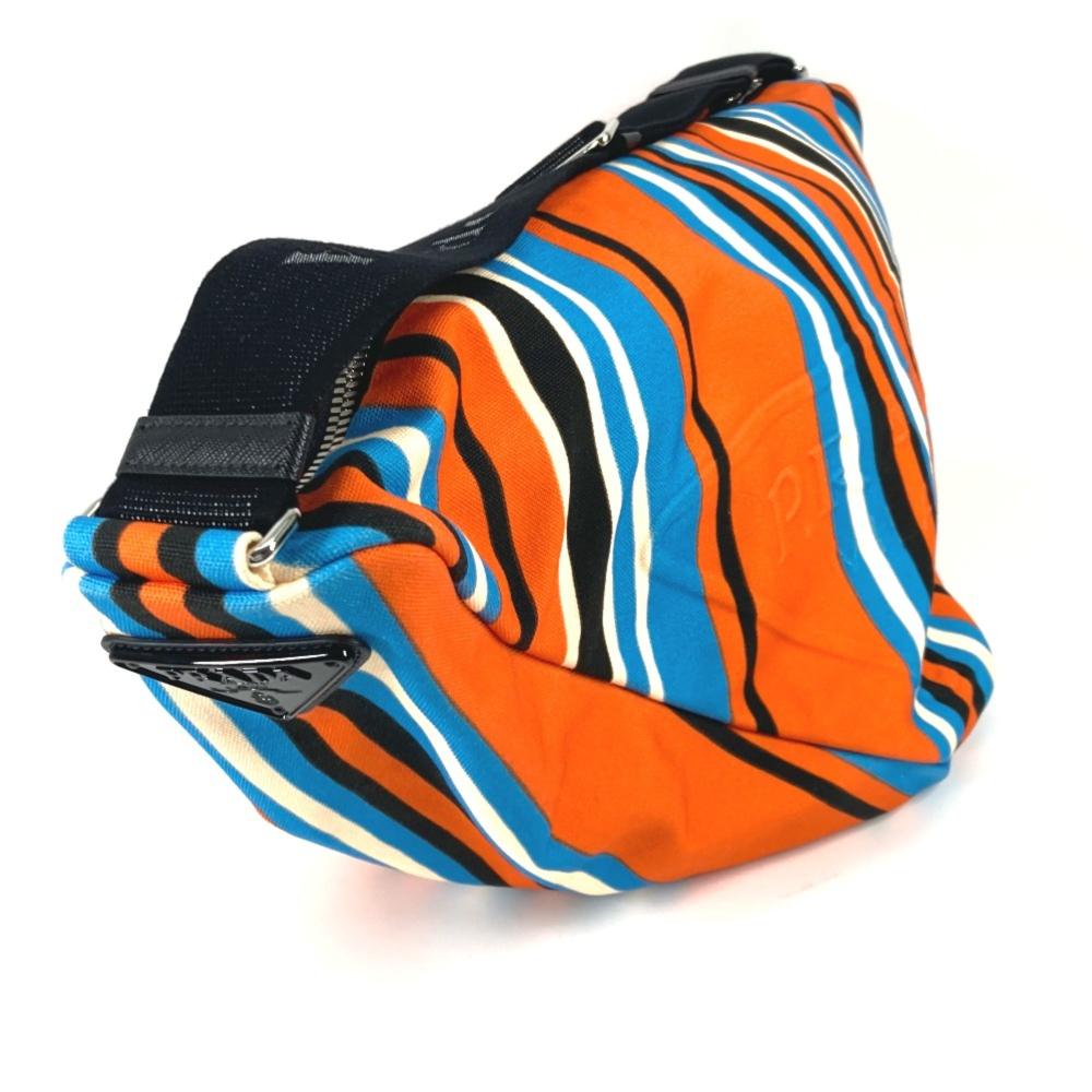 Orange Fabric Prada Galleria Bag