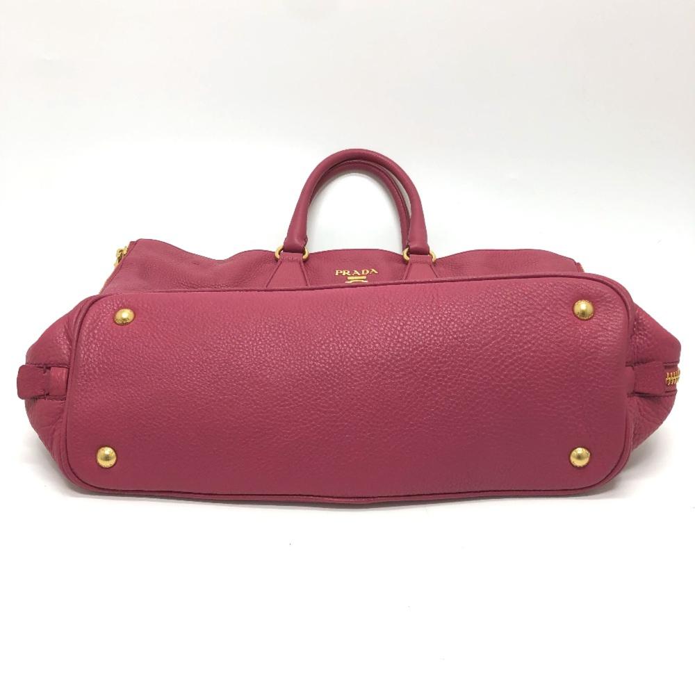 Pink Leather Prada Galleria Bag