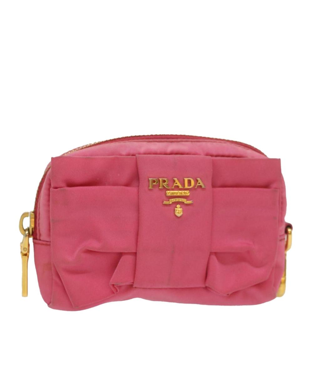Pink Nylon Prada Pouch