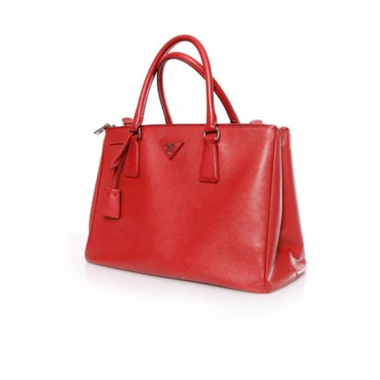 Red Leather Prada Galleria Bag