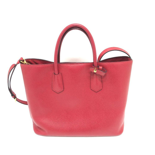 Red Leather Prada Galleria Bag