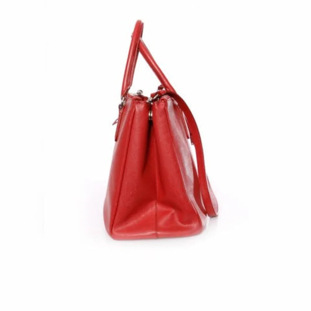 Red Leather Prada Galleria Bag