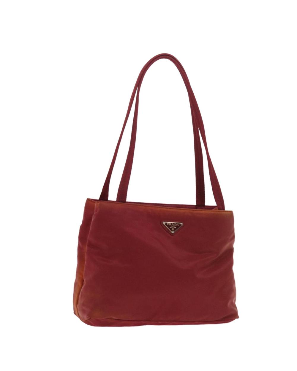 Red Nylon Prada Handbag