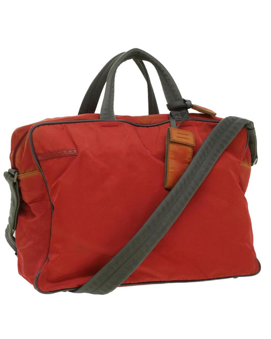 Red Nylon Prada Handbag