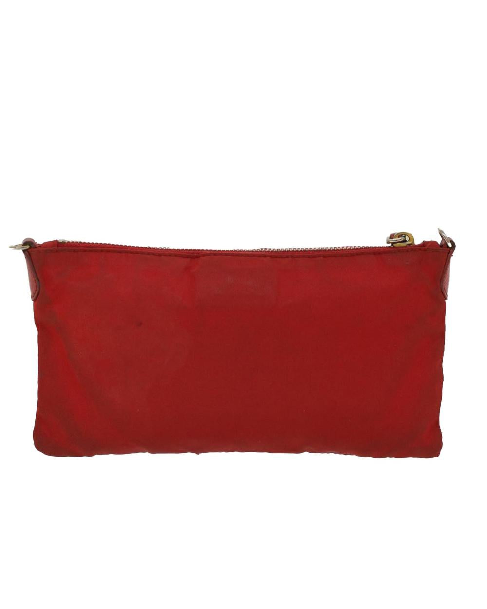 Red Nylon Prada Pouch