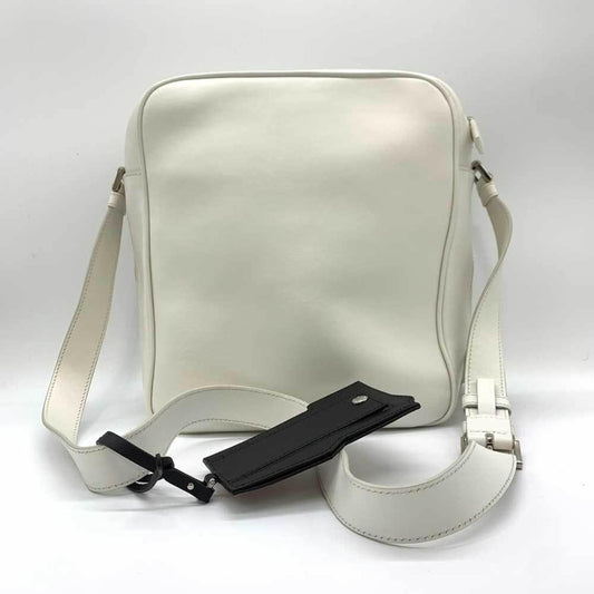 White Fabric Prada Shoulder Bag