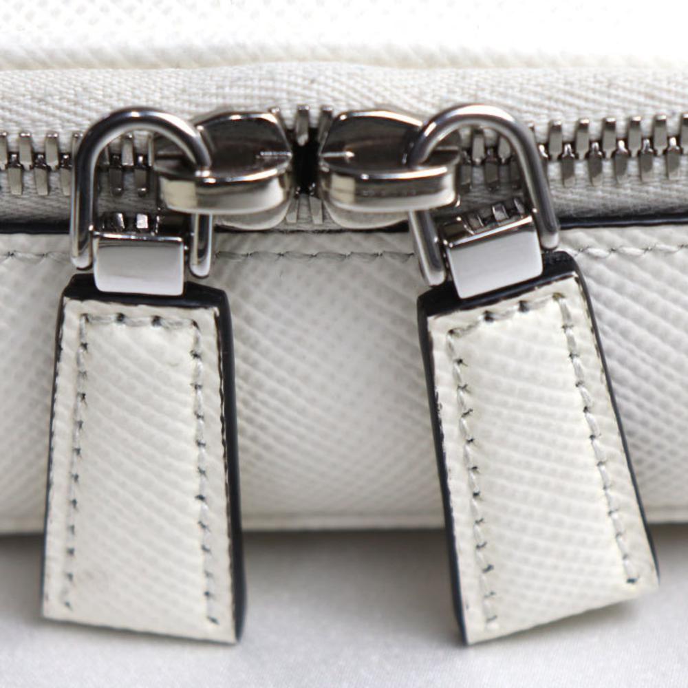 White Leather Prada Shoulder Bag