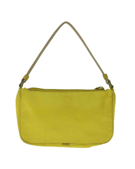 Yellow Nylon Prada Pouch