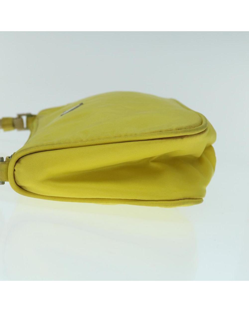 Yellow Nylon Prada Pouch