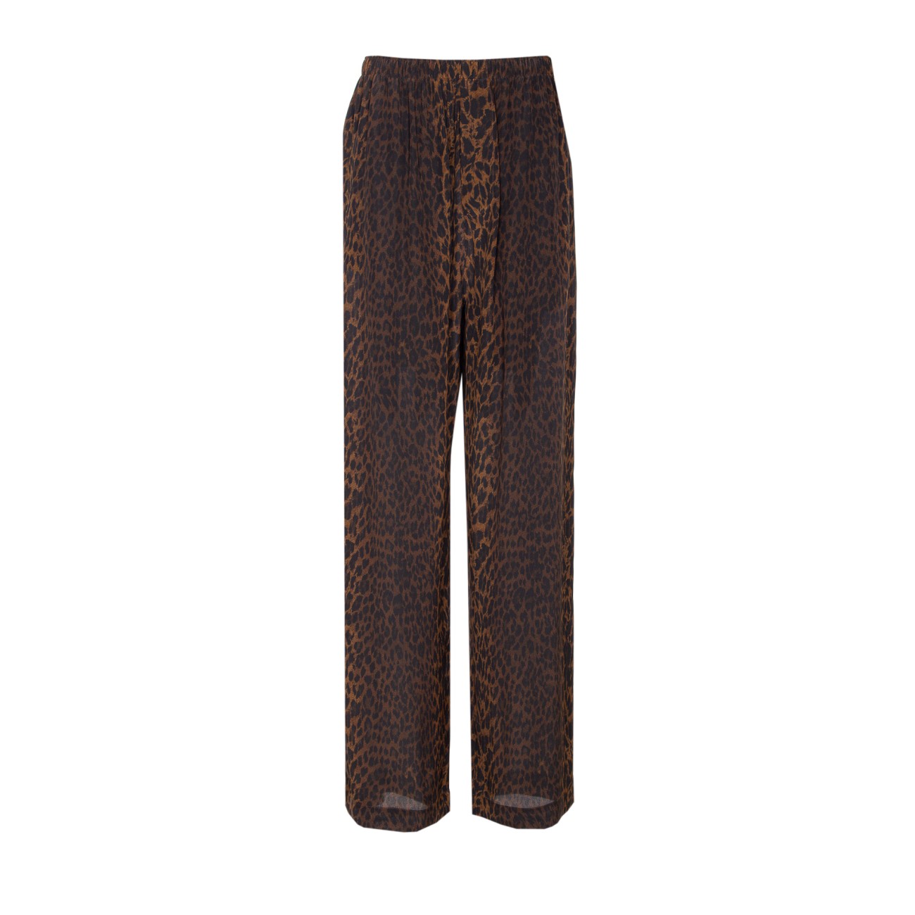 Balenciaga Women Pyjama Leopard Print Pants