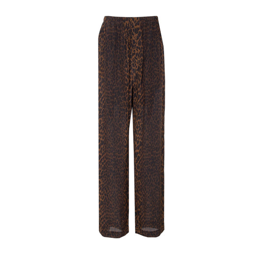 Balenciaga Women Pyjama Leopard Print Pants