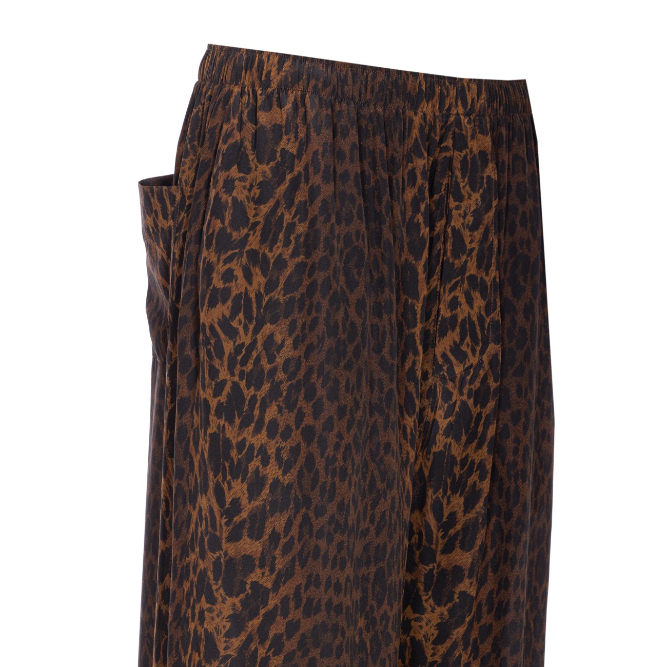 Balenciaga Women Pyjama Leopard Print Pants