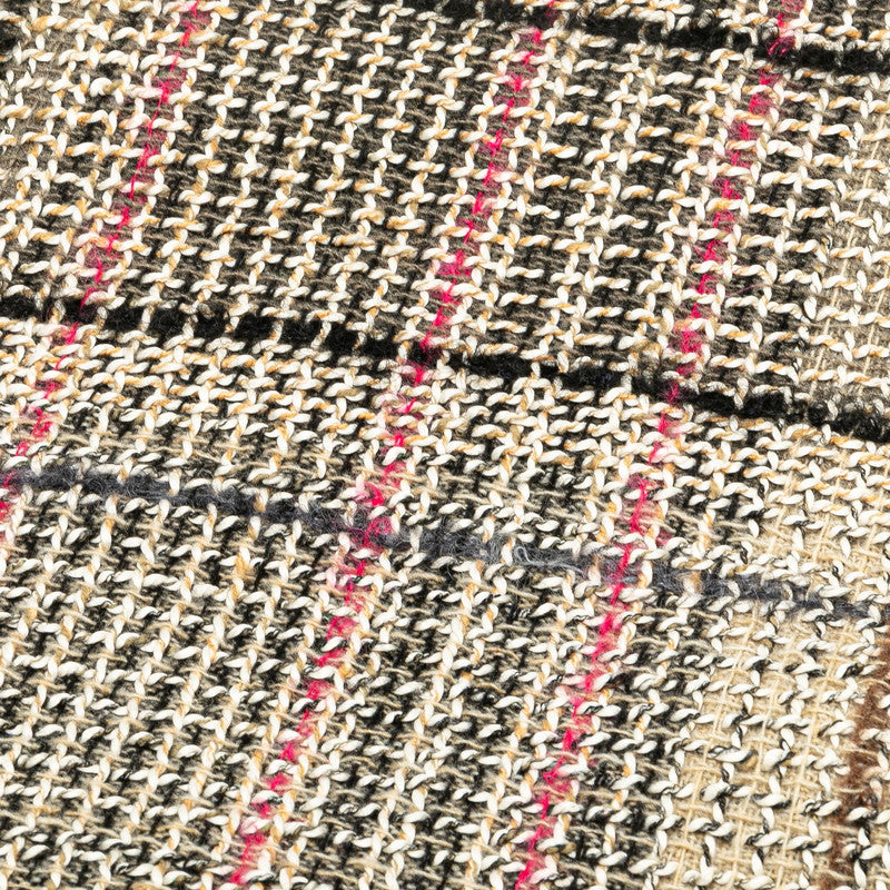 Chanel Tweed Check Wool Silk Scarf