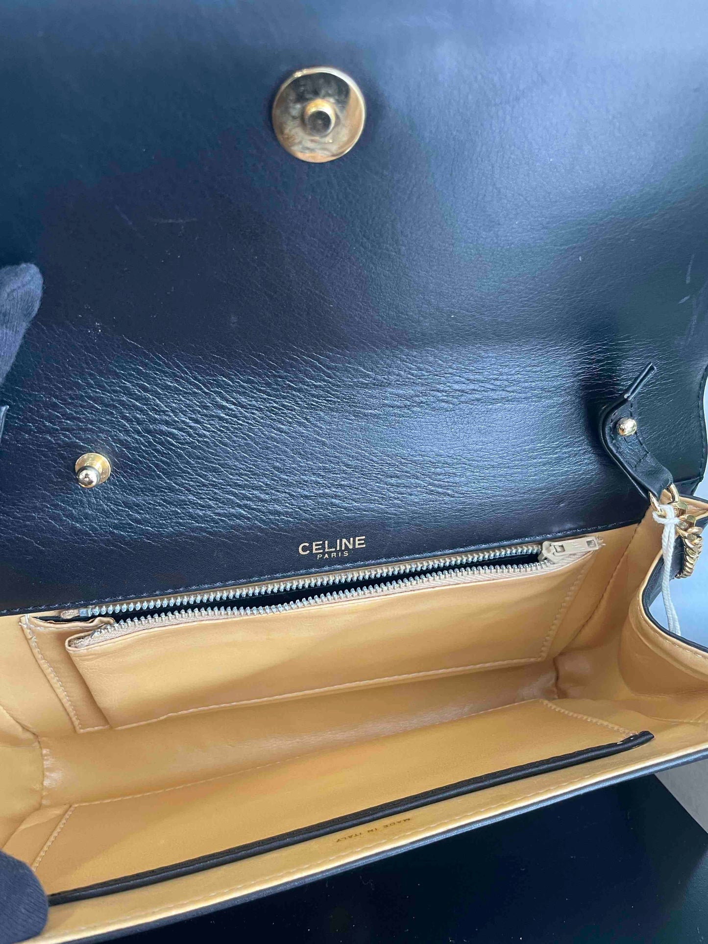 Celine ChainBag Black Leather Shoulder Bag