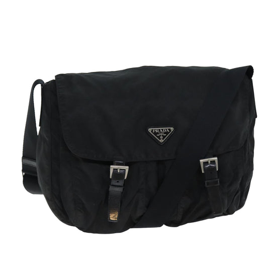 PRADA Shoulder Bag Nylon Black  S1582
