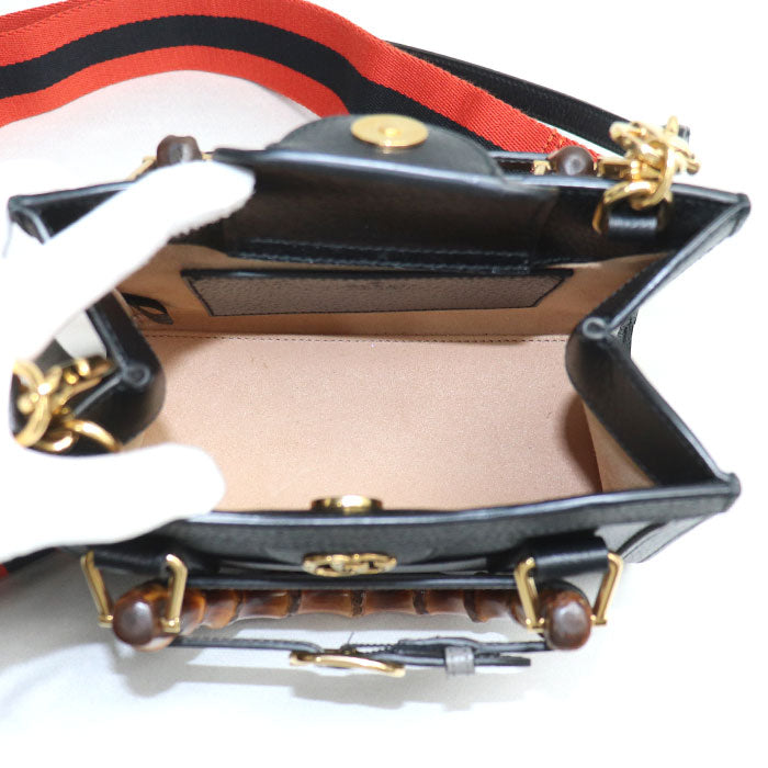 Gucci Diana Mini 2Way Tote Bag Black
