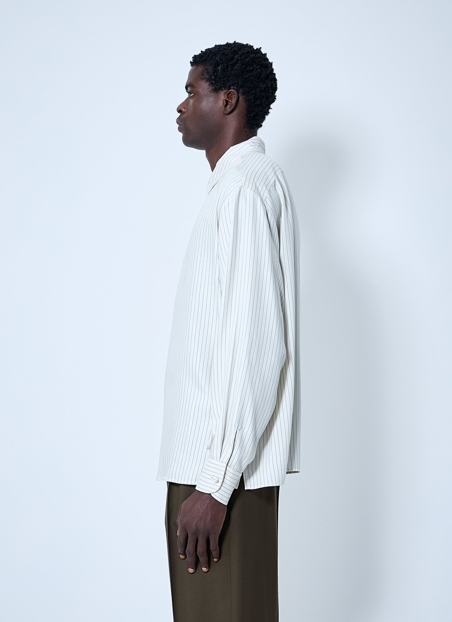 Saint Laurent Men Striped Tunic Shirt