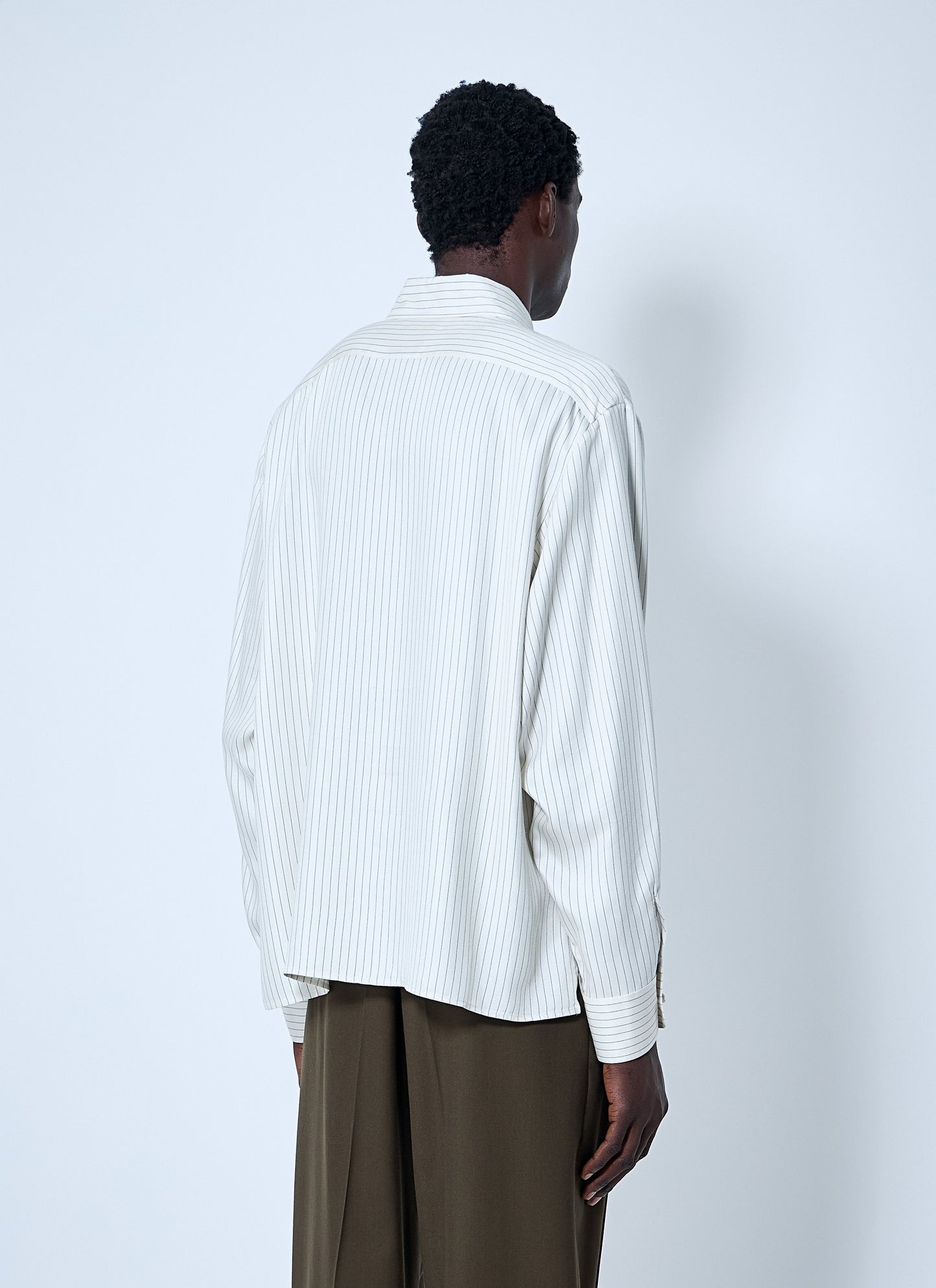 Saint Laurent Men Striped Tunic Shirt