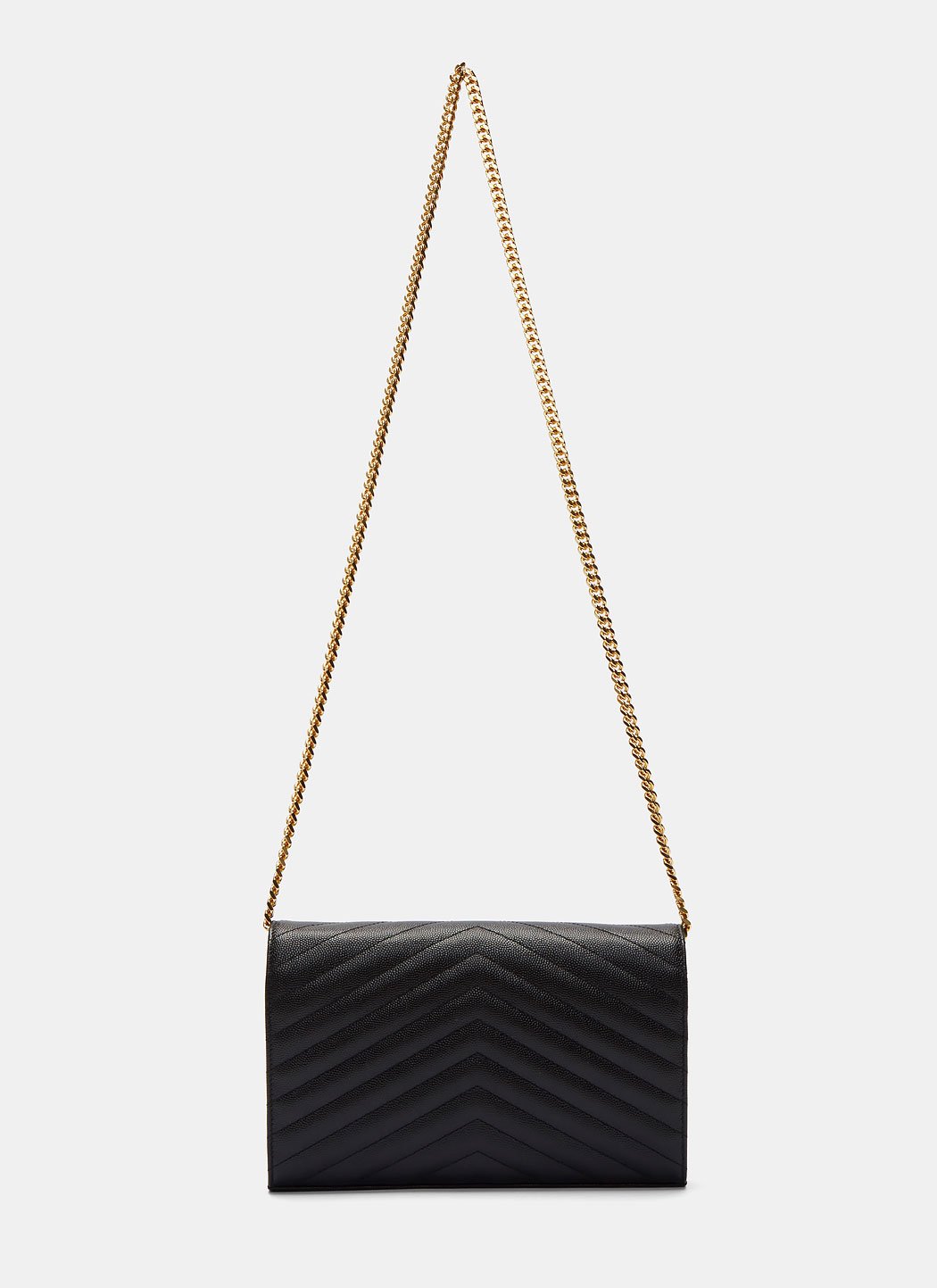 Saint Laurent Women Cassandre Matelassé Chain Wallet