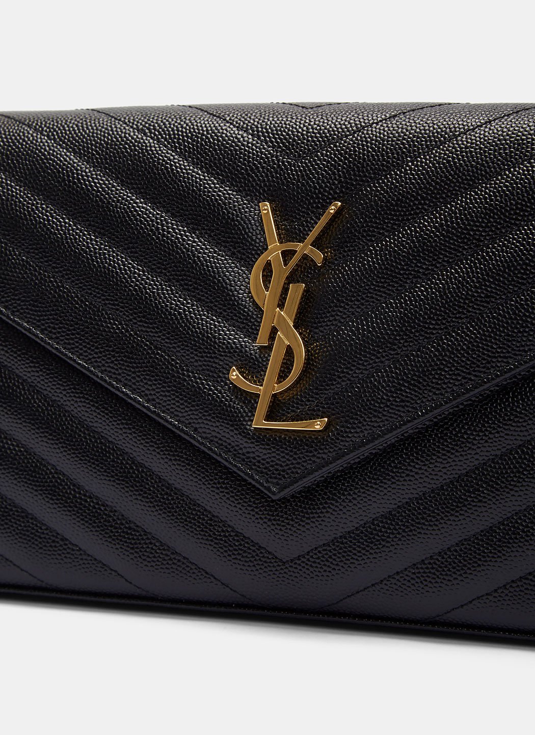 Saint Laurent Women Cassandre Matelassé Chain Wallet