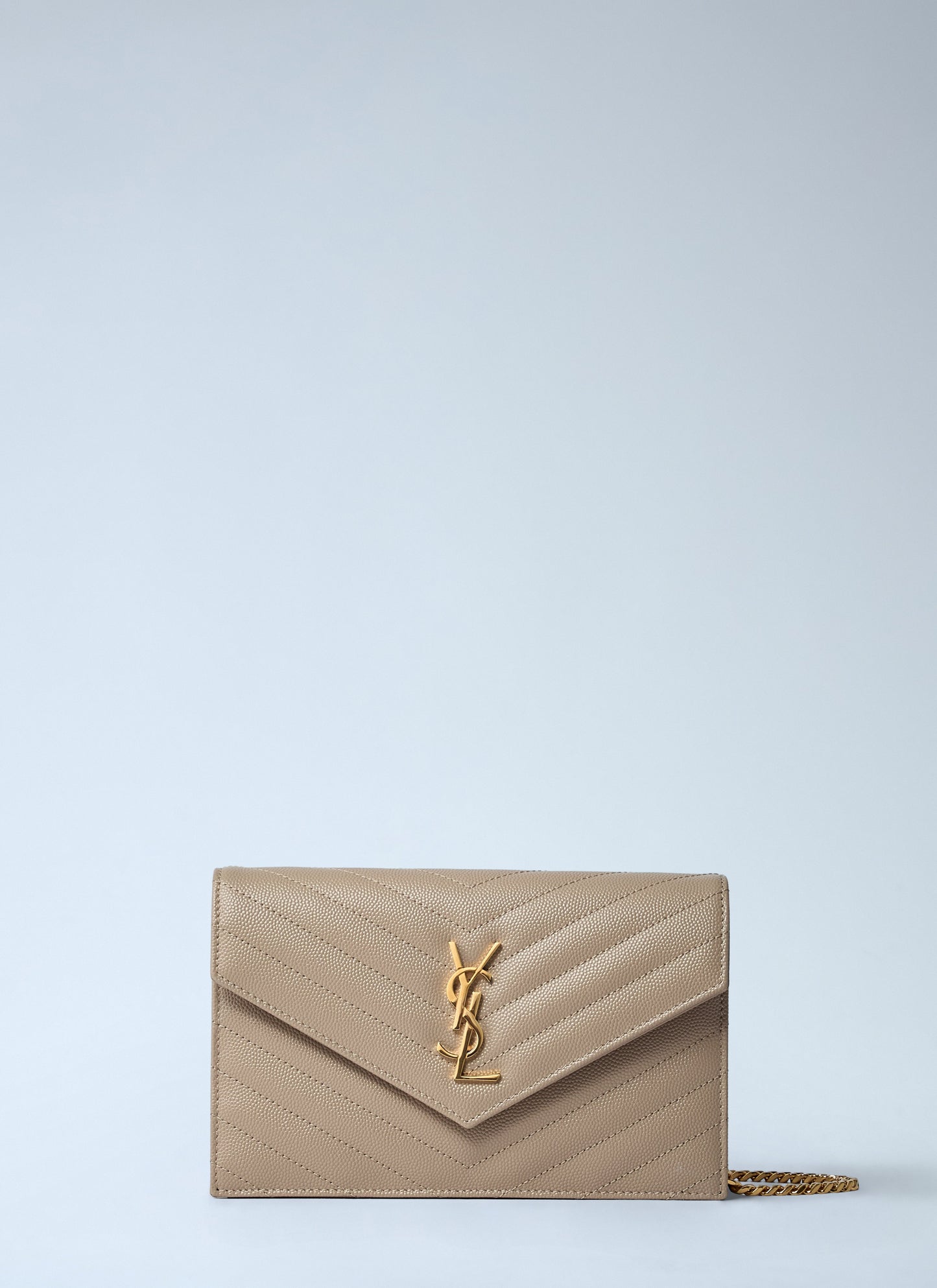 Saint Laurent Women Cassandre Envelop Chain Wallet