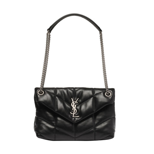 Saint Laurent Women Small Quilted Puffer Shoulder Bag