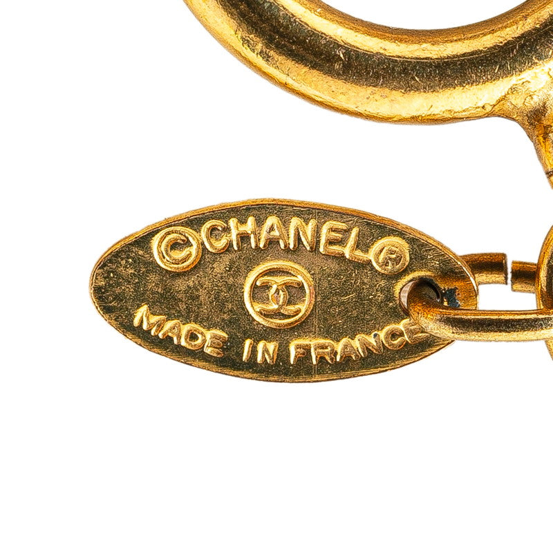 Chanel Coco Mark Matelasse Necklace Gold