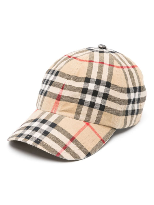 Burberry Women Check Motif Baseball Cap