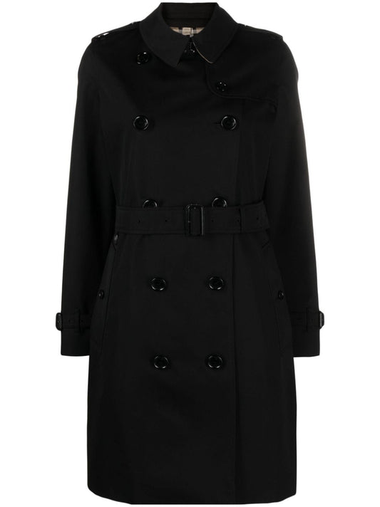 Burberry Women Kensington Cotton Trench Coat
