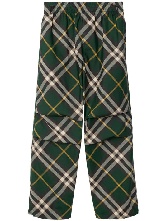 Burberry Men Check Trousers