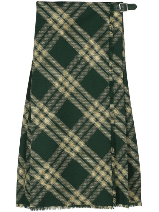 Burberry Women Wool Midi Skirt