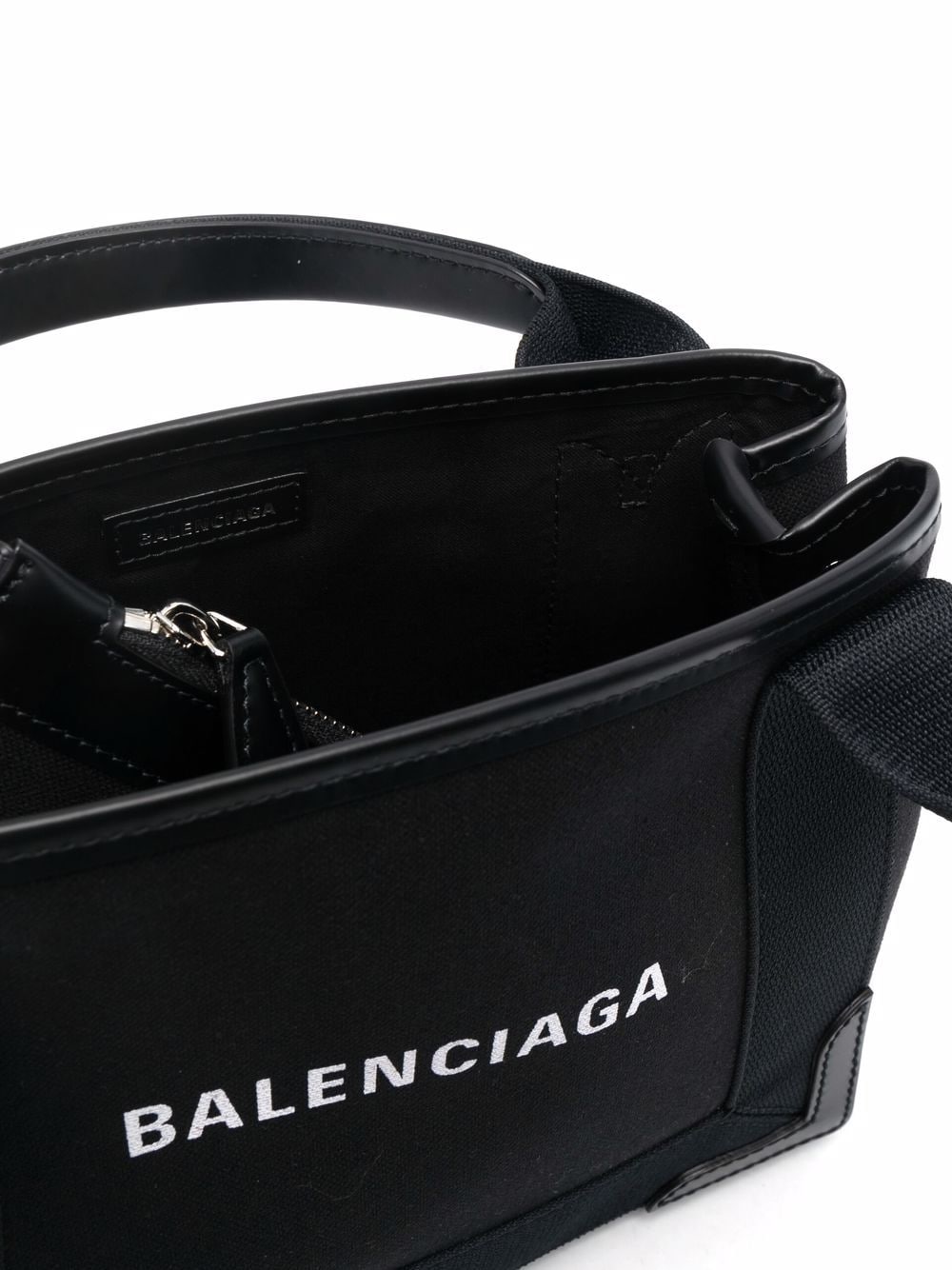 Balenciaga Women Navy Cabas Xs Canvas Tote Bag