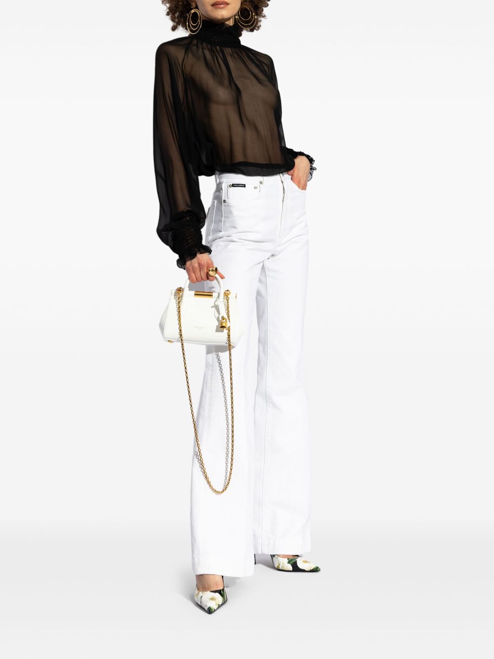 Dolce & Gabbana Women Printed Leather Slingback Pumps