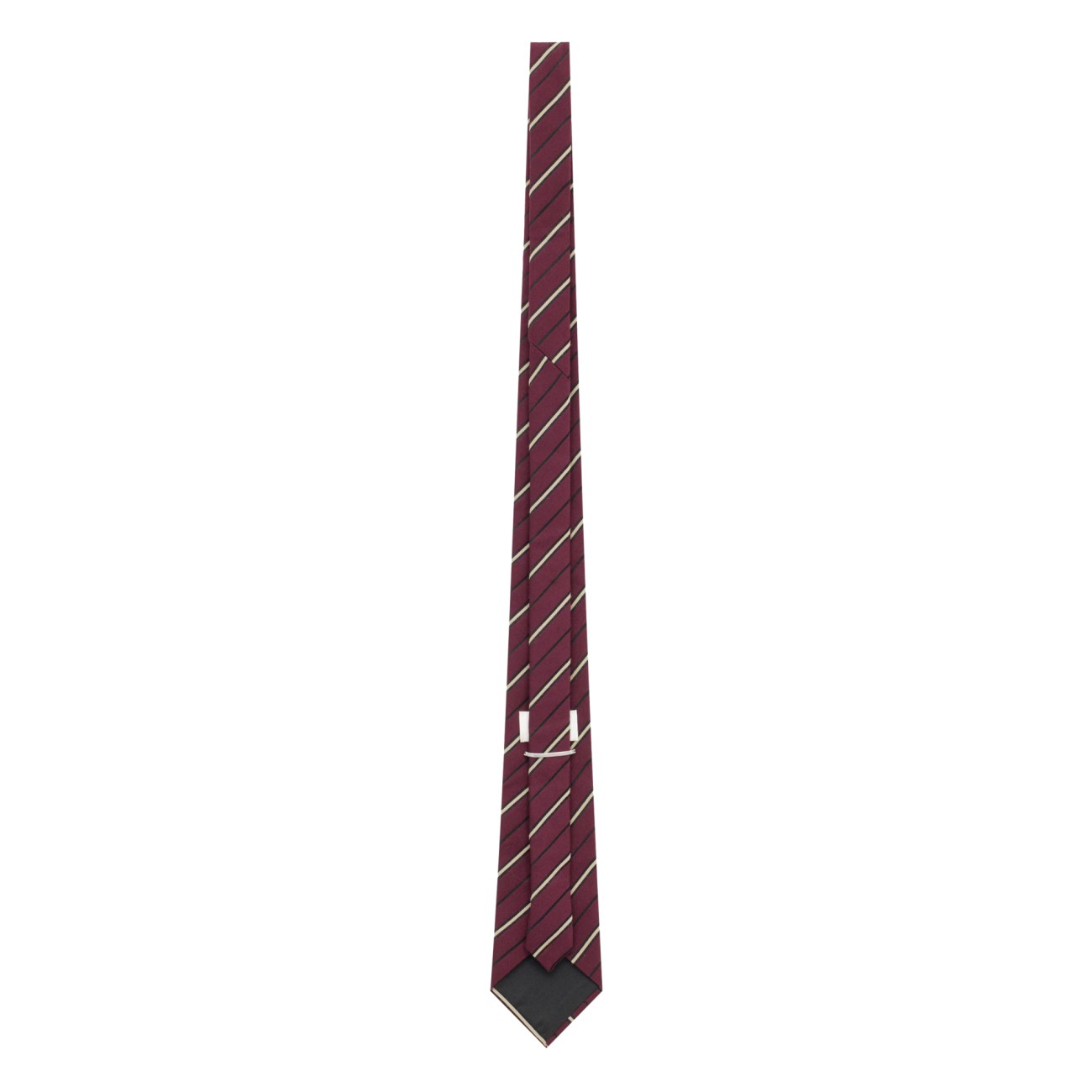 Saint Laurent Men Striped Wide Tie