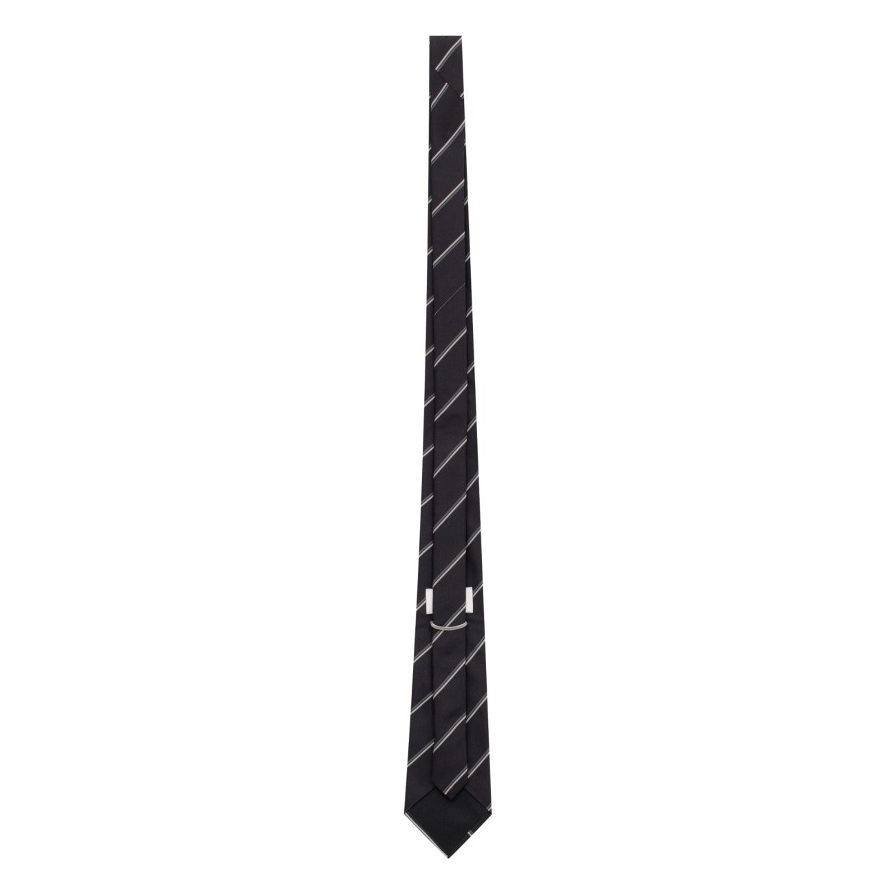 Saint Laurent Men Striped Wide Tie