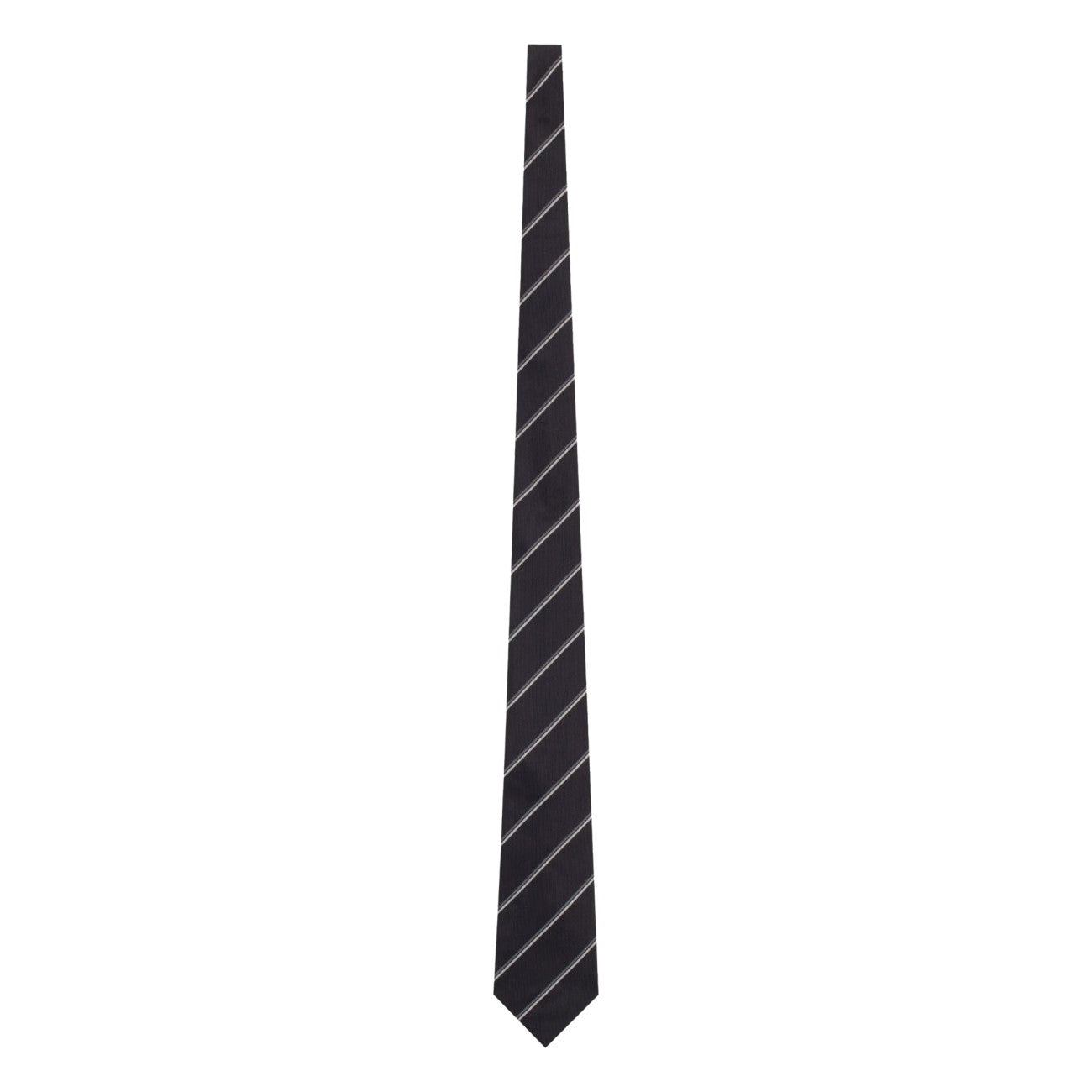 Saint Laurent Men Striped Wide Tie