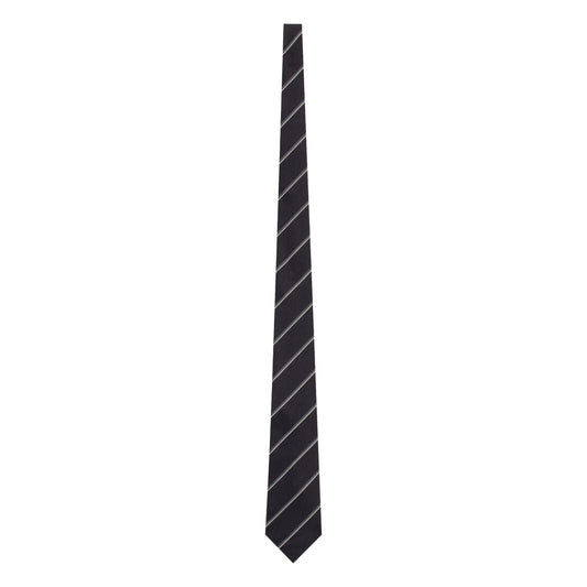 Saint Laurent Men Striped Wide Tie