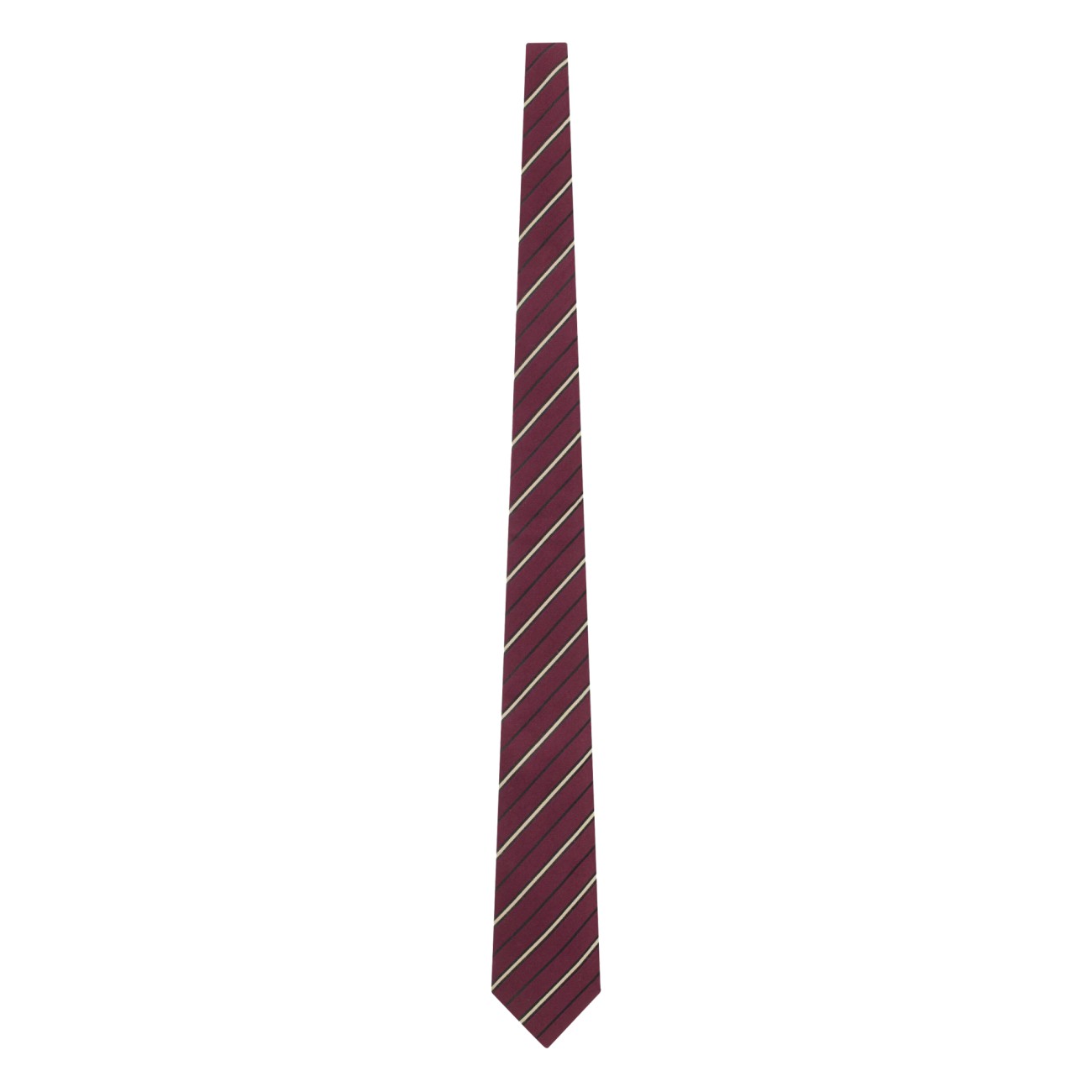 Saint Laurent Men Striped Wide Tie