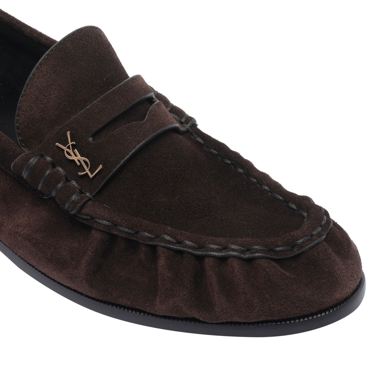 Saint Laurent Men Suede Soft Le Loafer Loafers