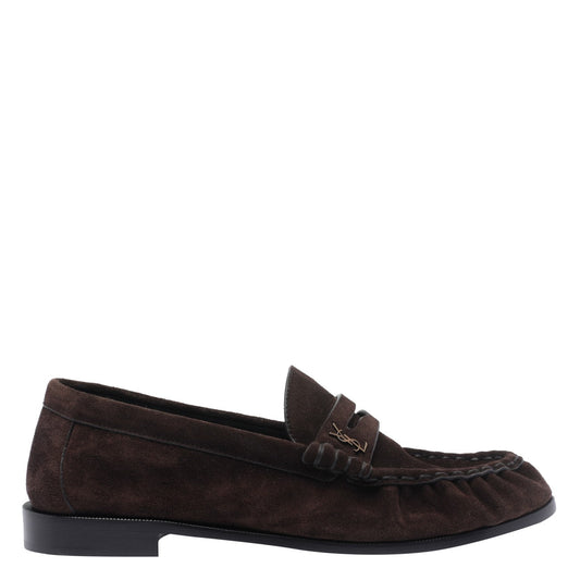 Saint Laurent Men Suede Soft Le Loafer Loafers