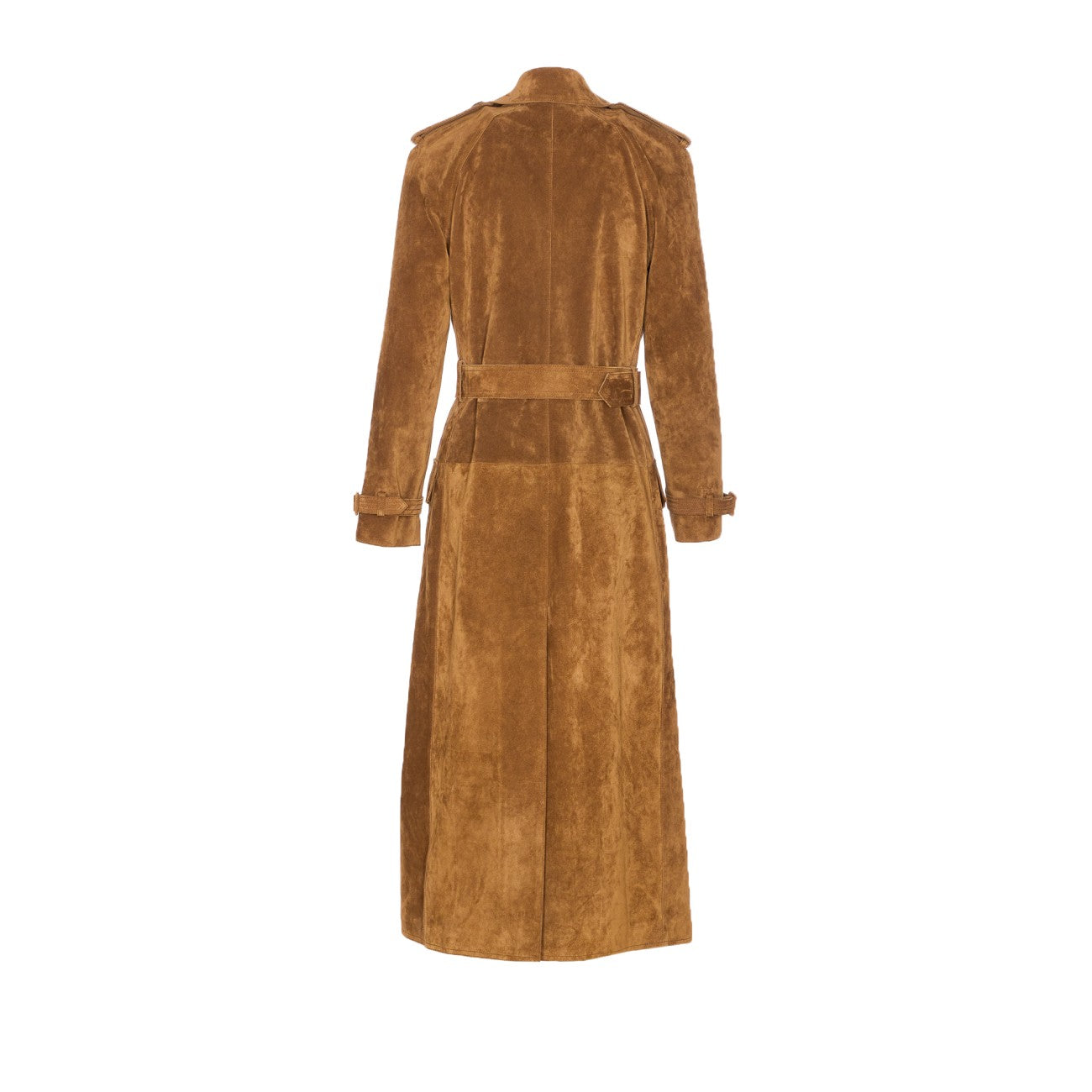 Saint Laurent Women Suede Trench Coat