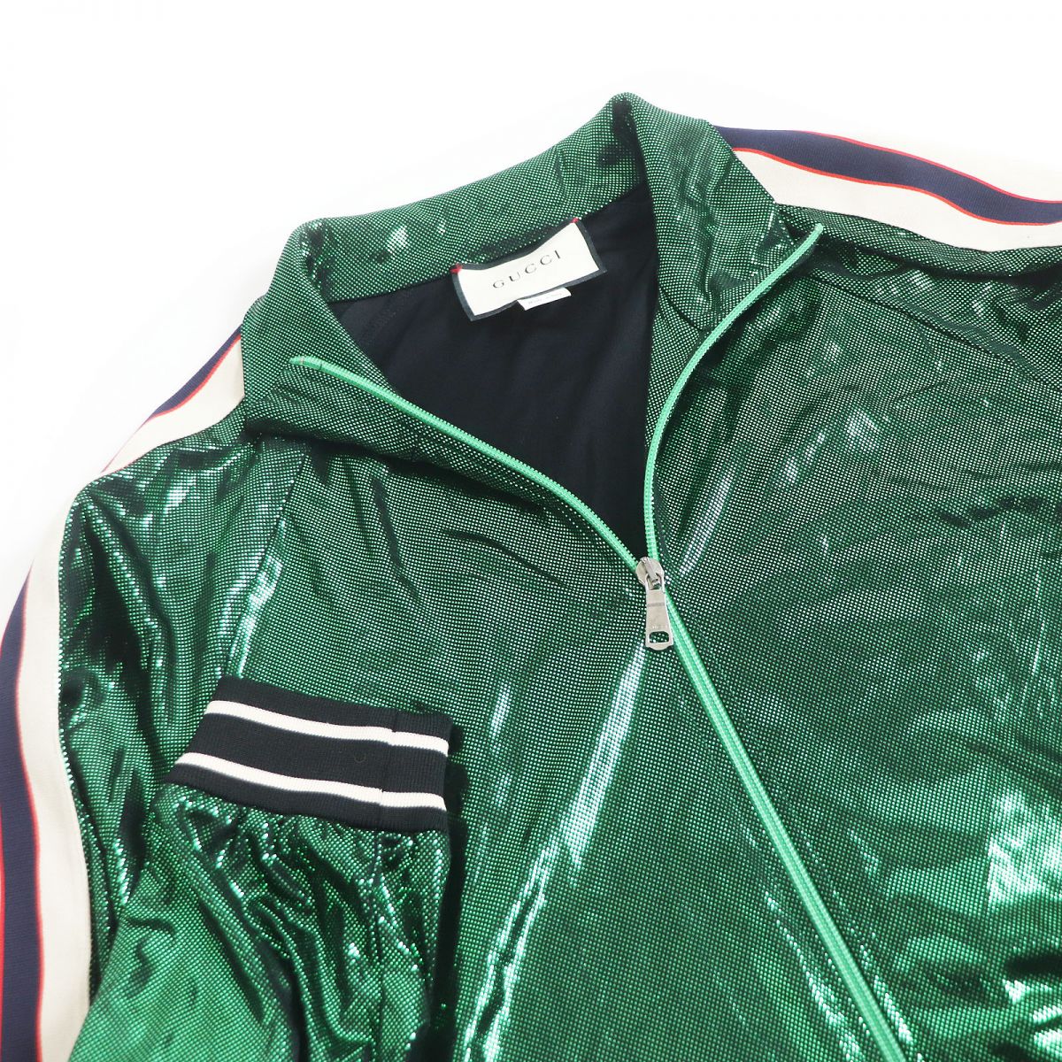 GUCCI 545652 Oversized Laminate Track Jacket M