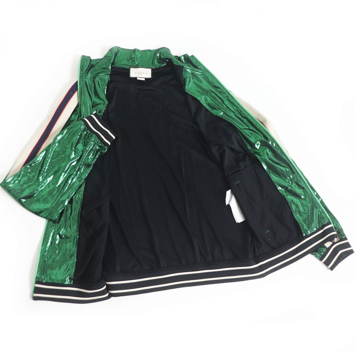GUCCI 545652 Oversized Laminate Track Jacket M