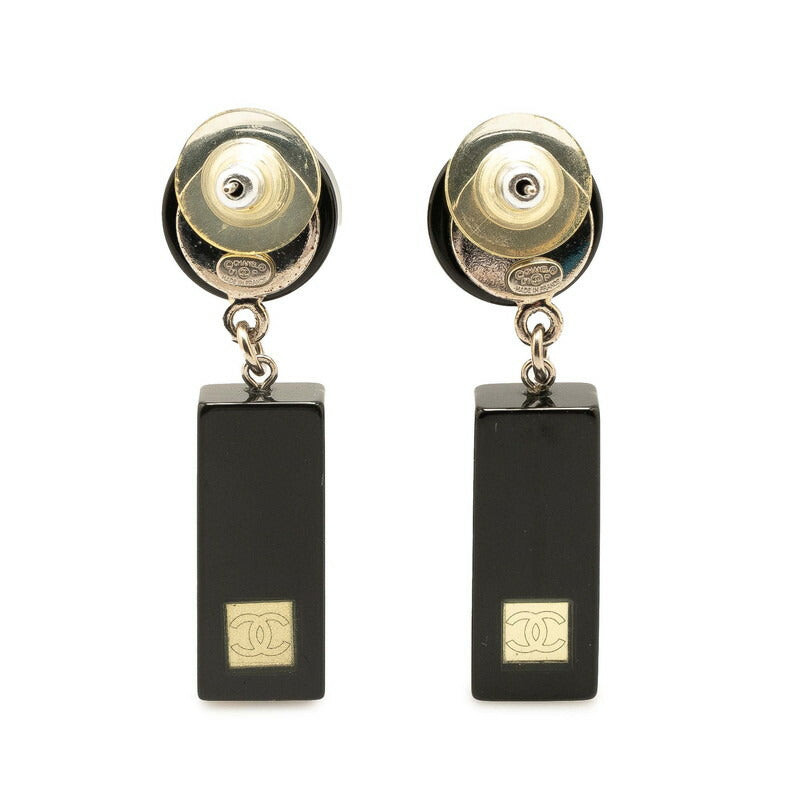 Chanel Coco Mark Earrings Plastic Metal
