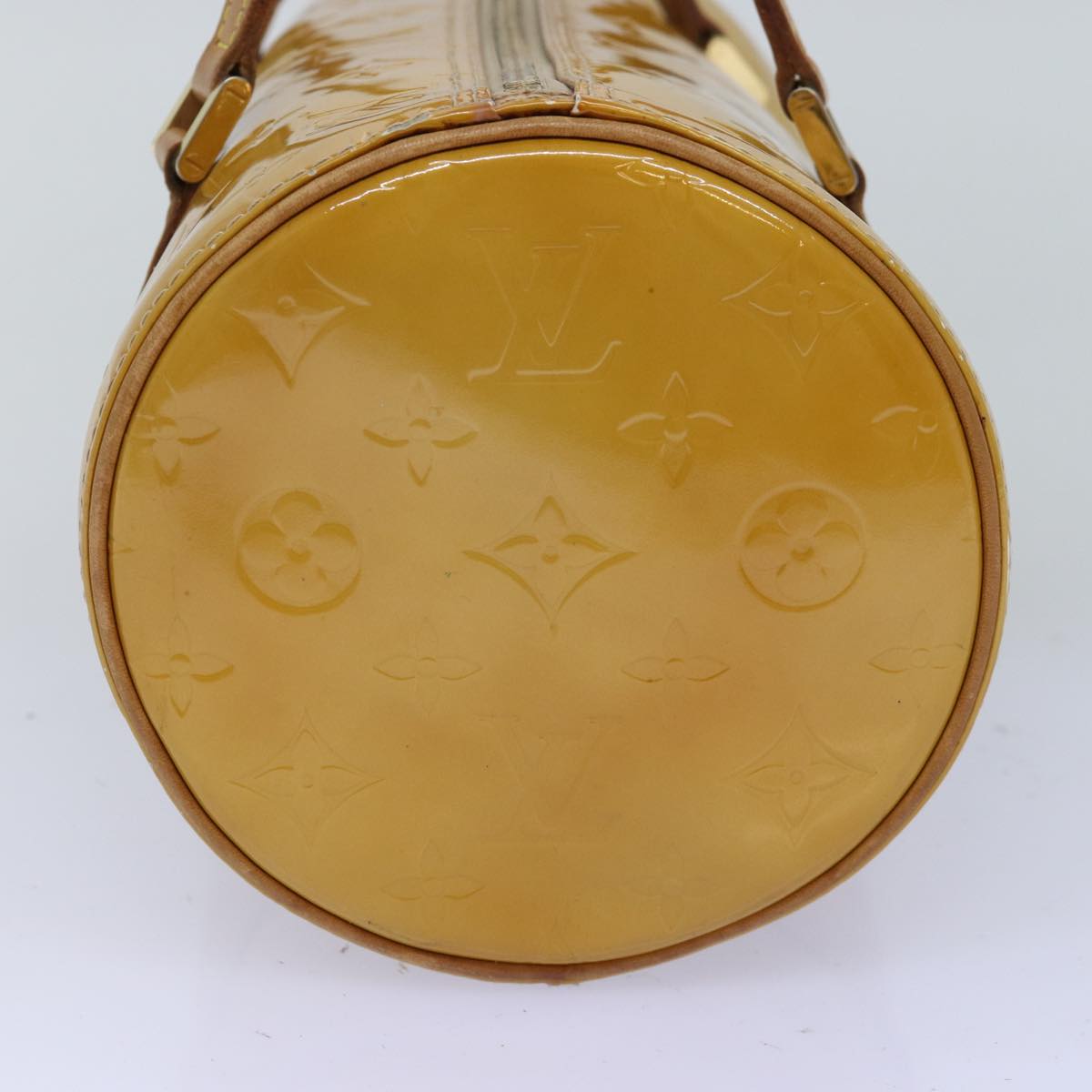 LOUIS VUITTON Monogram Vernis Bedford Hand Bag Beige M91006 LV tb1087