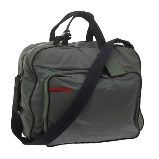 PRADA Sports Boston Bag Nylon 2way Green  tb911