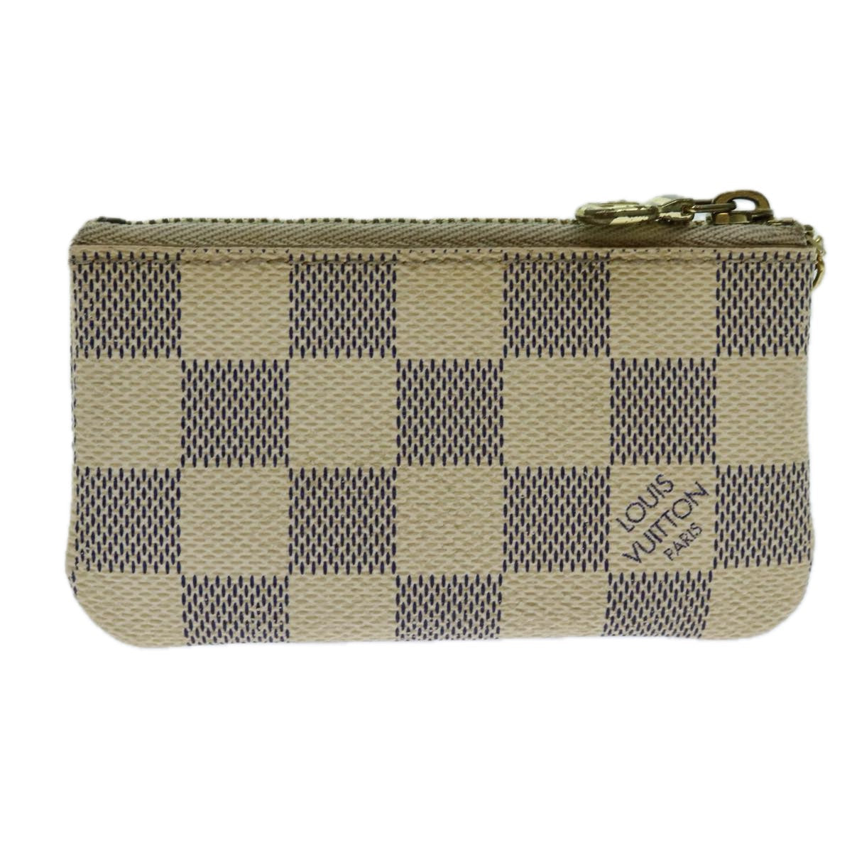 LOUIS VUITTON Damier Azur Pochette Cles Coin Purse N62659 LV th4773