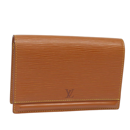 LOUIS VUITTON Epi Tilsitt Pouch Brown M52603 LV th5122